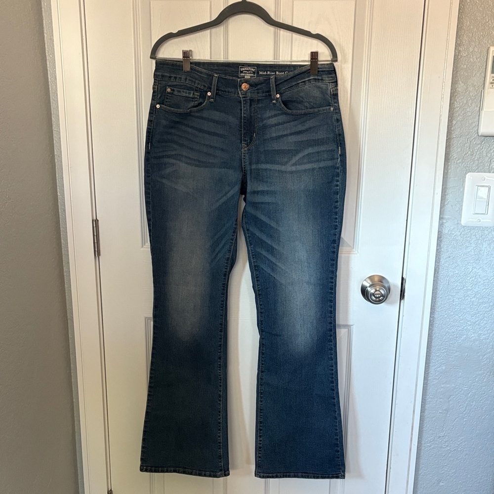 Signature by Levi Strauss 10M Dark Blue Flare Jeans